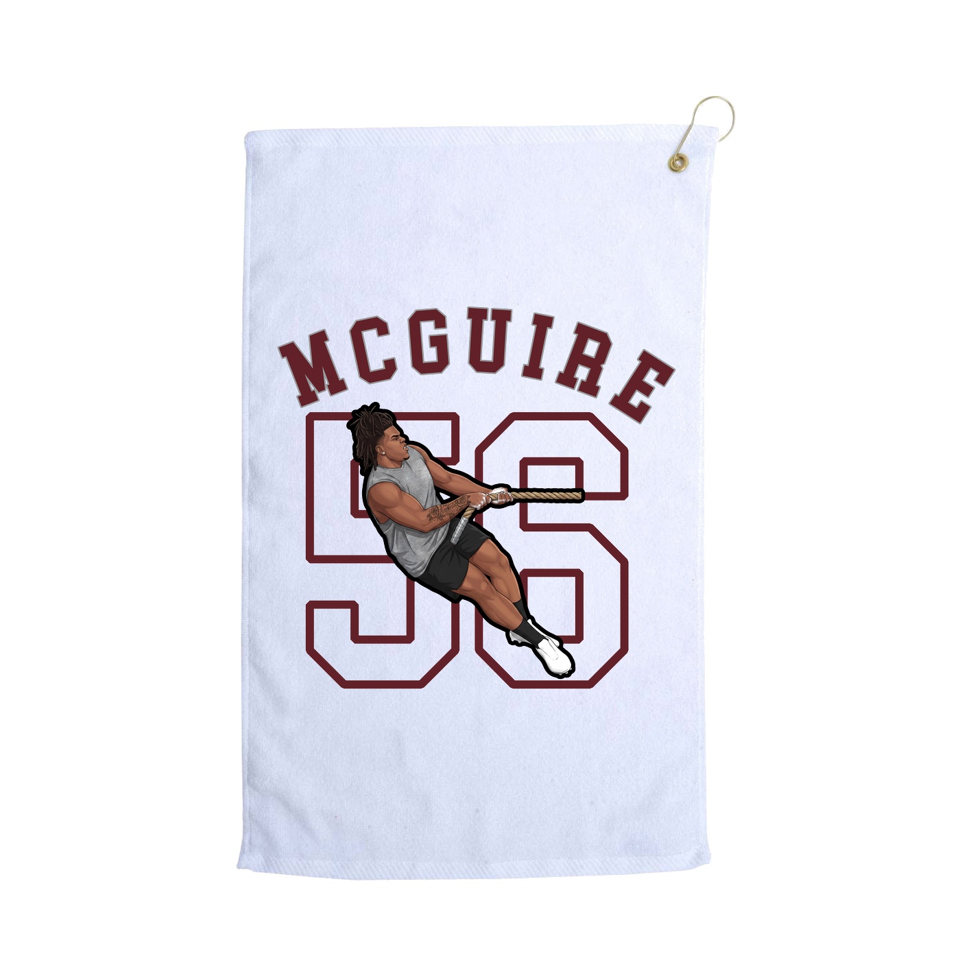 Golf Towel — Shirsey Arch in White