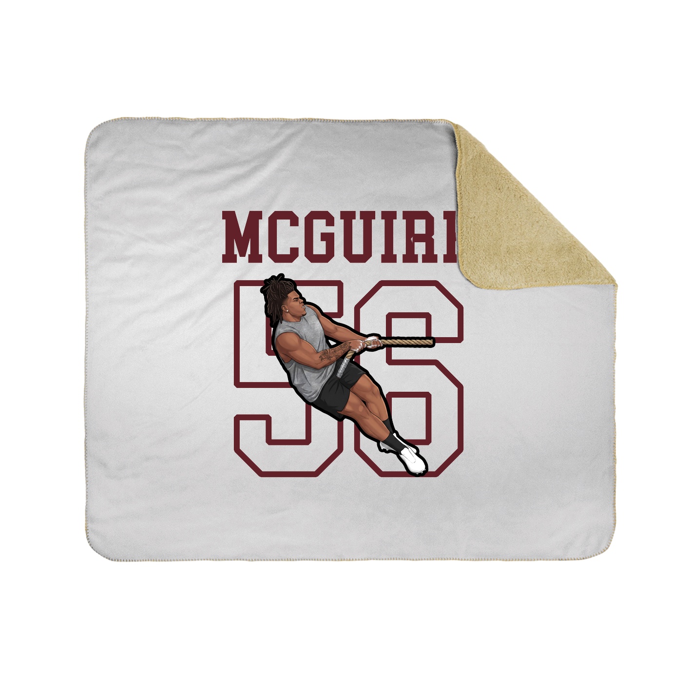 Throw Blanket — Shirsey in White