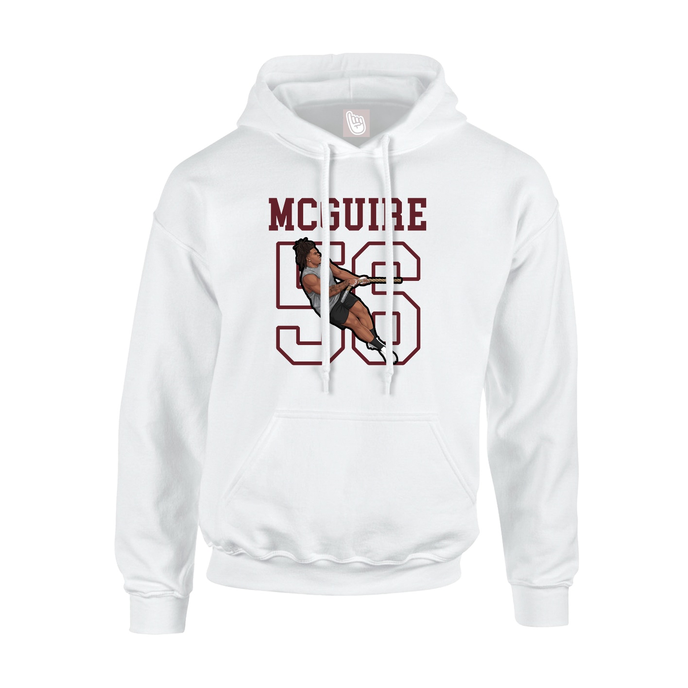 Youth Hoodie — Shirsey in White
