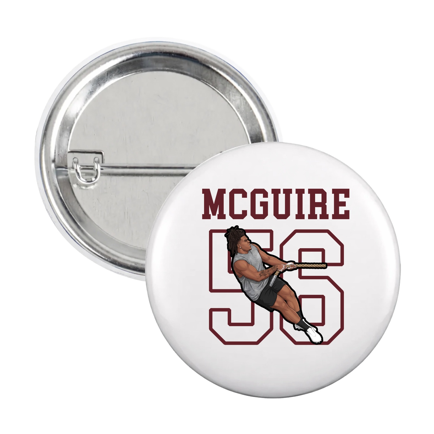Game Day Button — Shirsey in White