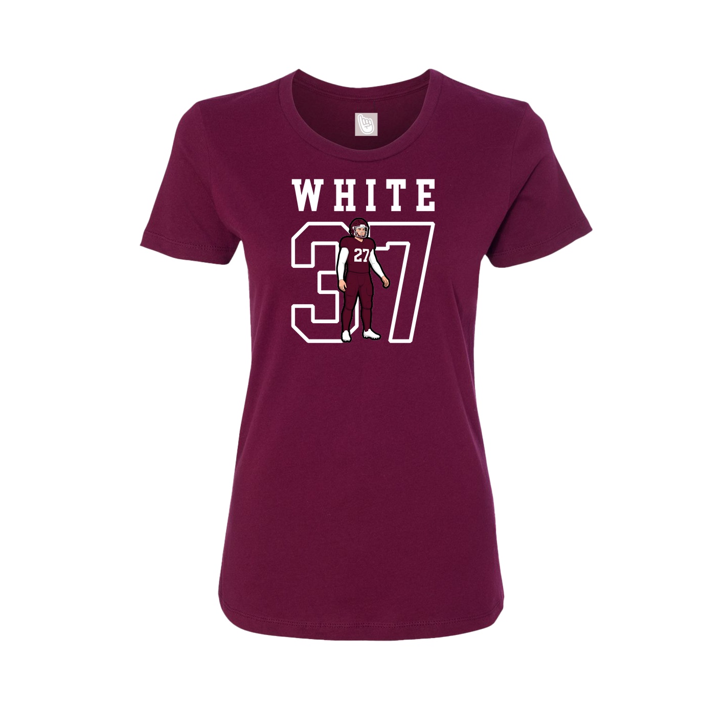Fitted Women's Tee — Shirsey in Maroon