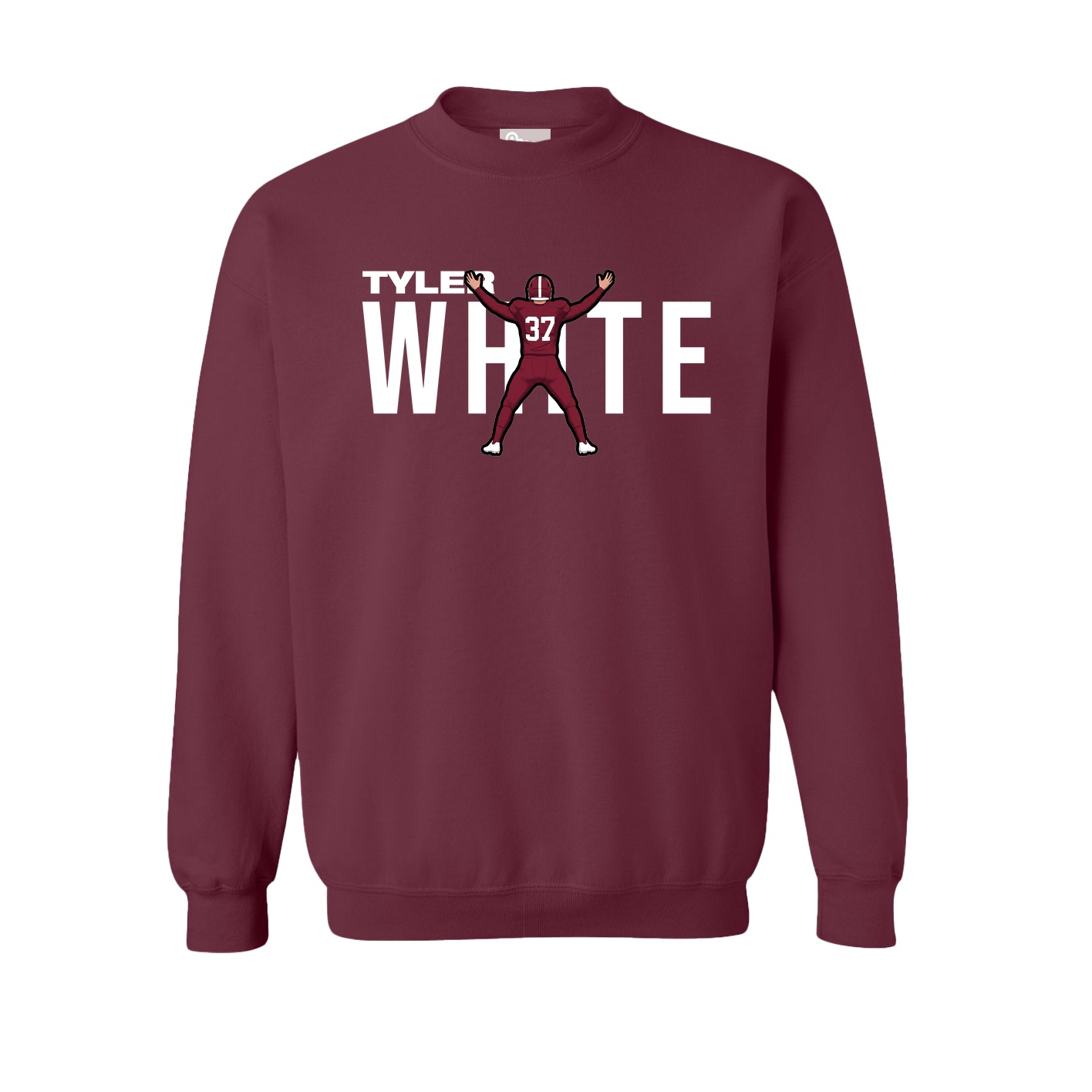 Fleece Crew — Player Name in Maroon