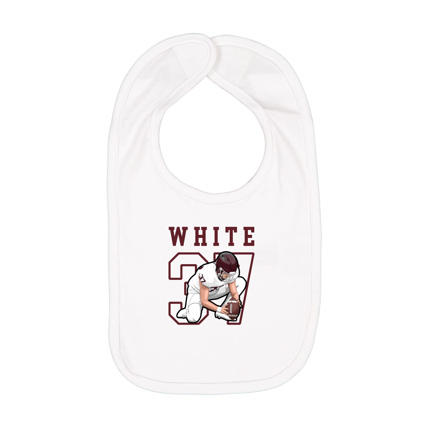 Infant Bib — Shirsey in White