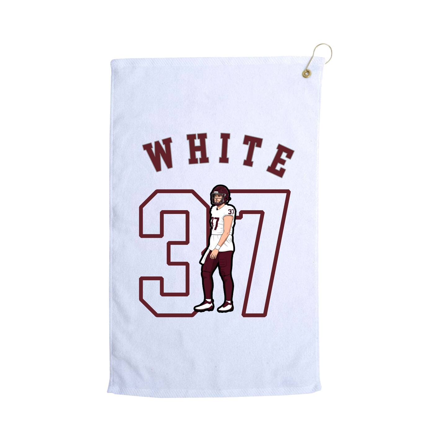 Golf Towel — Shirsey Arch in White