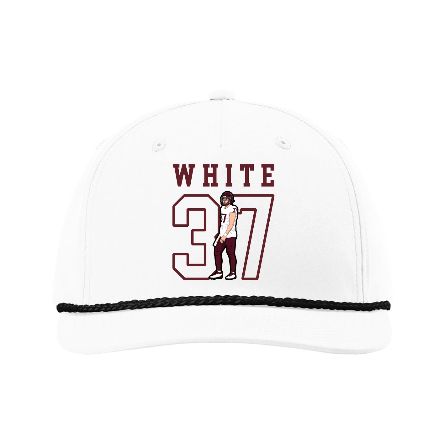 Five-Panel Classic Rope Cap — Shirsey in White