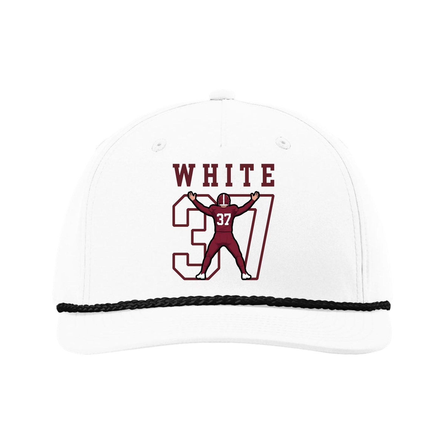Five-Panel Classic Rope Cap — Shirsey in White