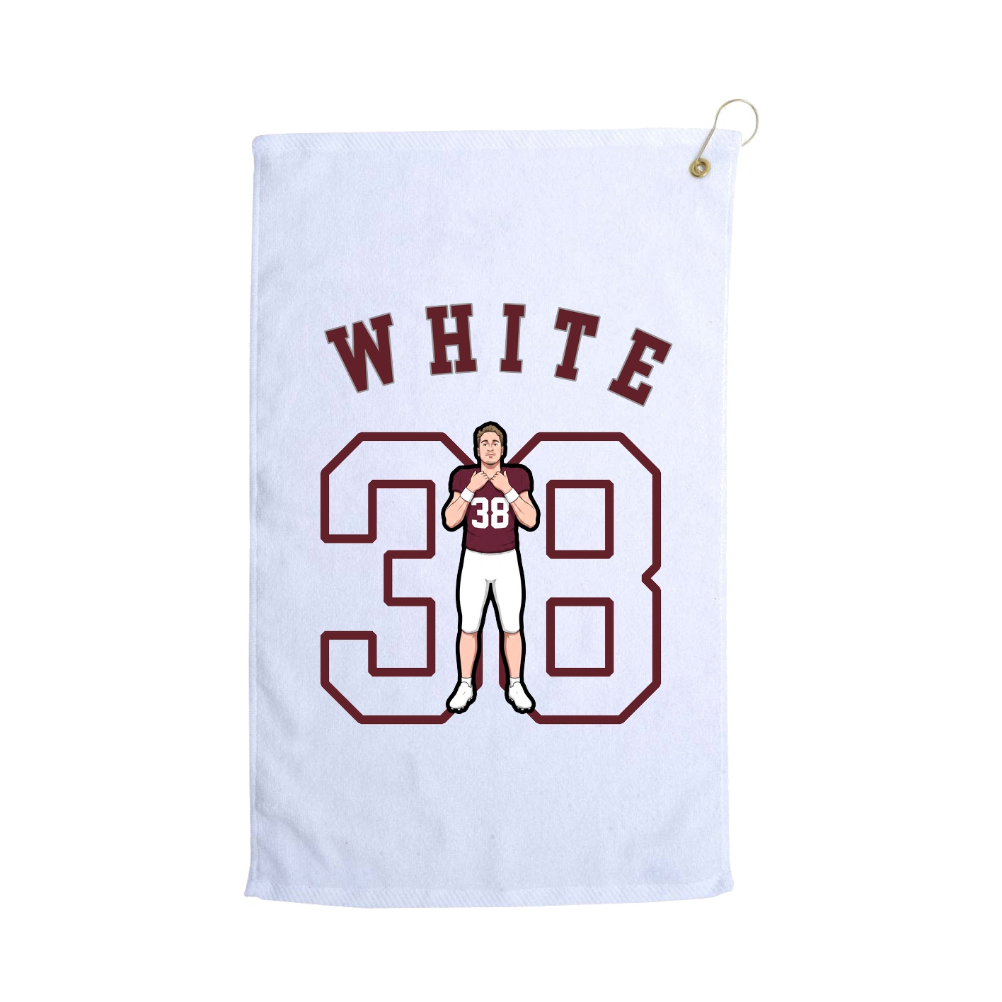 Golf Towel — Shirsey Arch in White