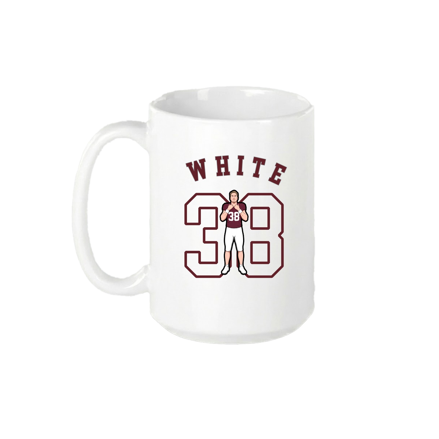 15oz Coffee Mug — Shirsey Arch in White