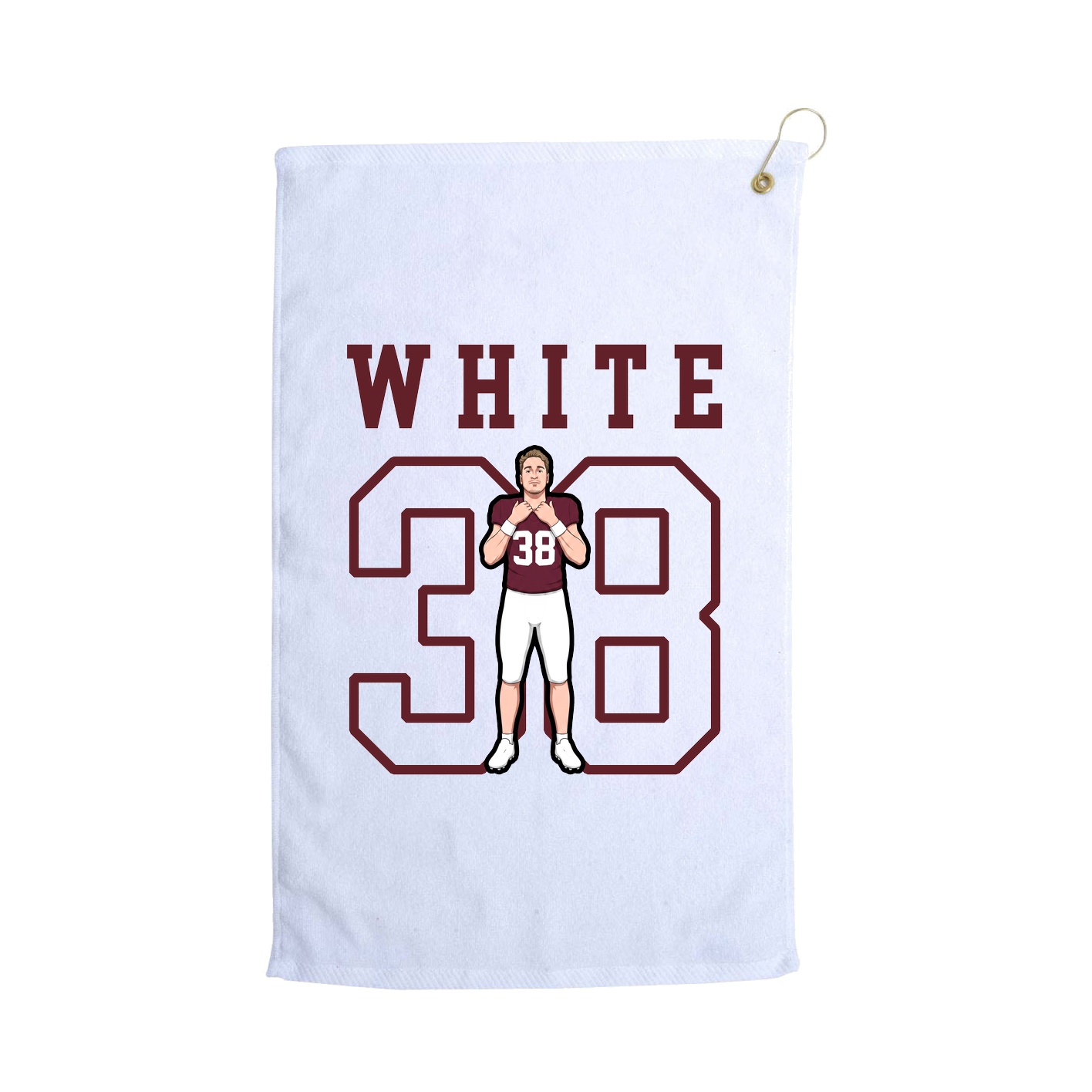 Golf Towel — Shirsey in White