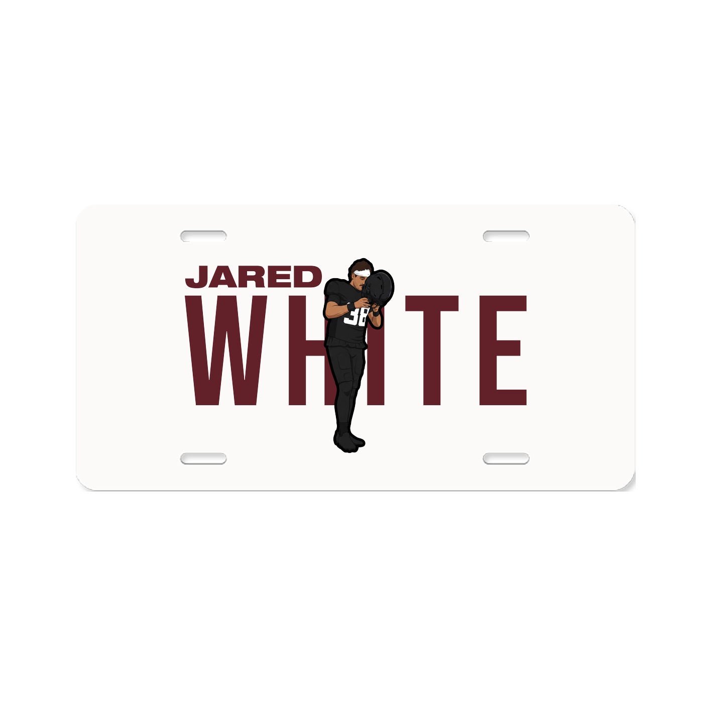 License Plate — Player Name in Classic