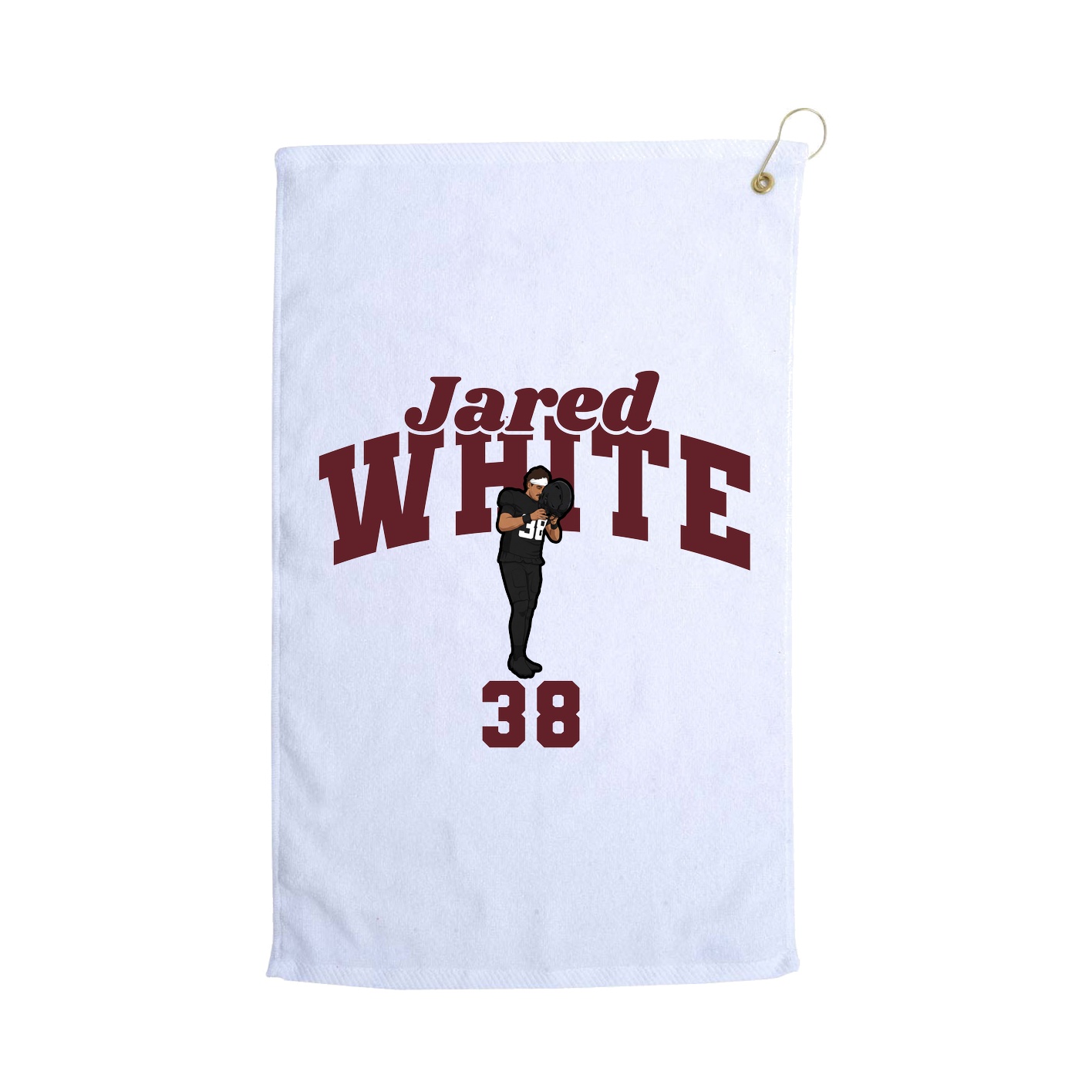 Golf Towel — Signature Arch in White