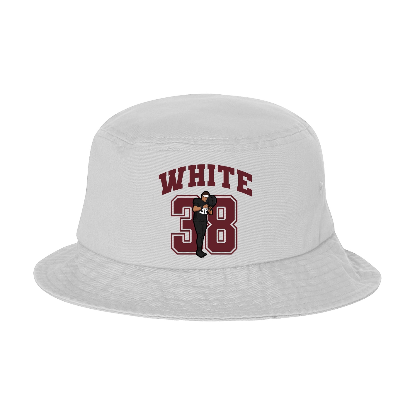 Bucket Cap — Number in White