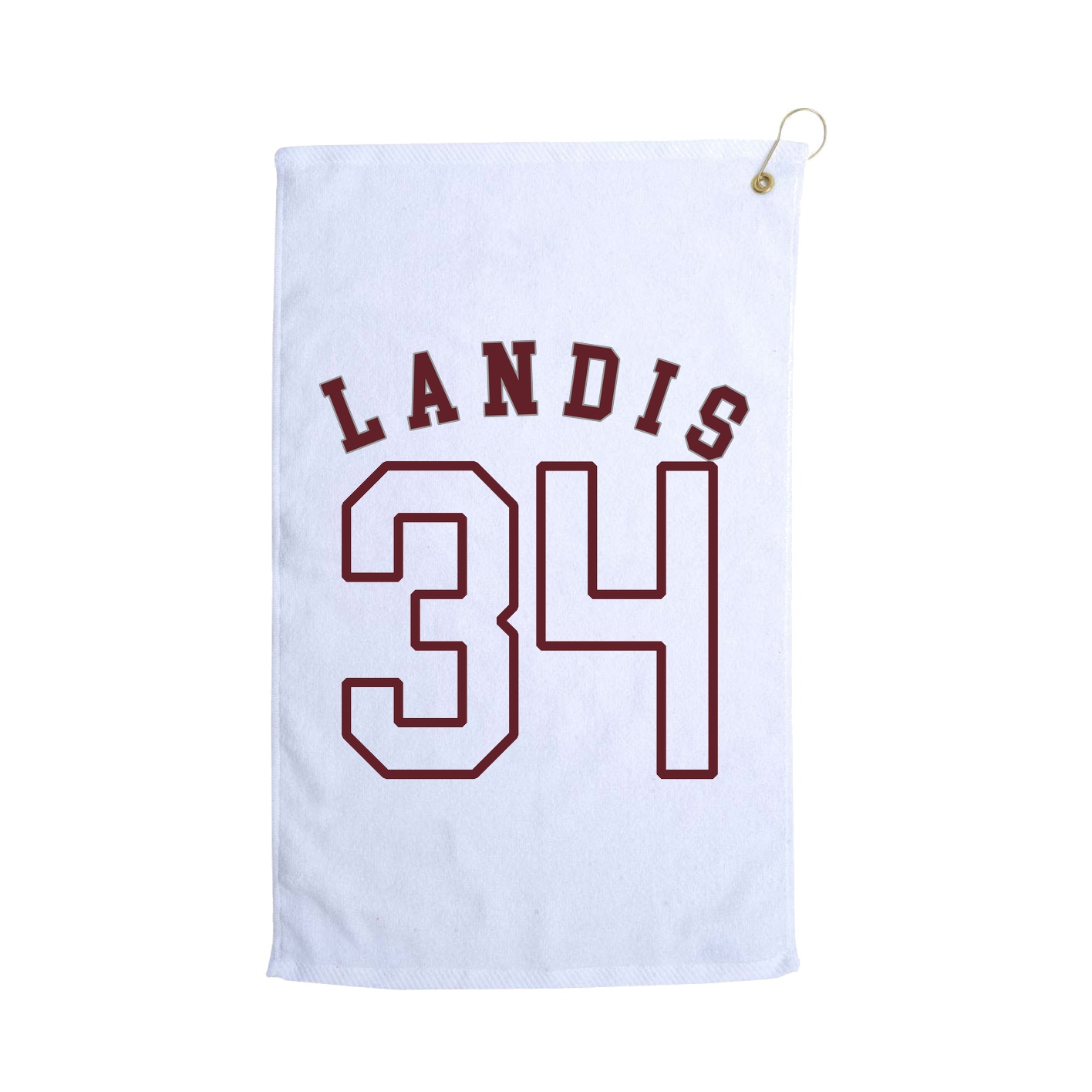 Golf Towel — Shirsey Arch in White