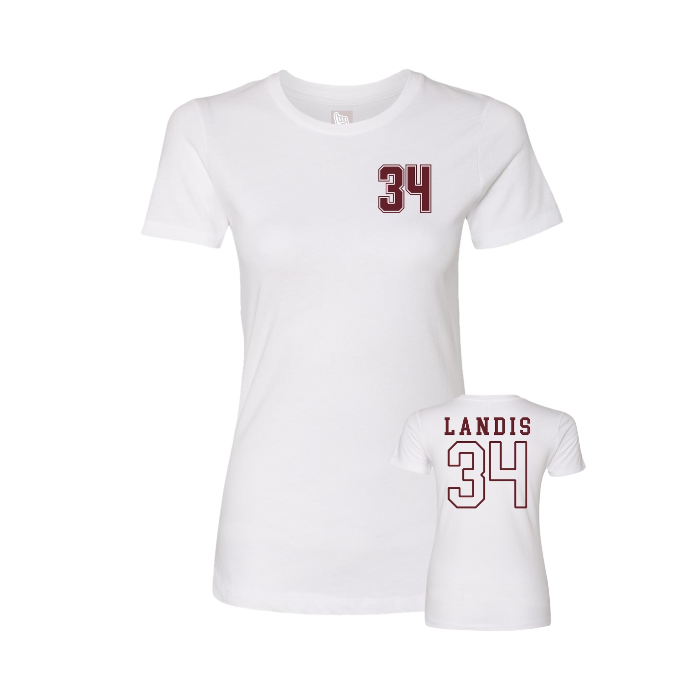 Womens Tee — Chest Back in White
