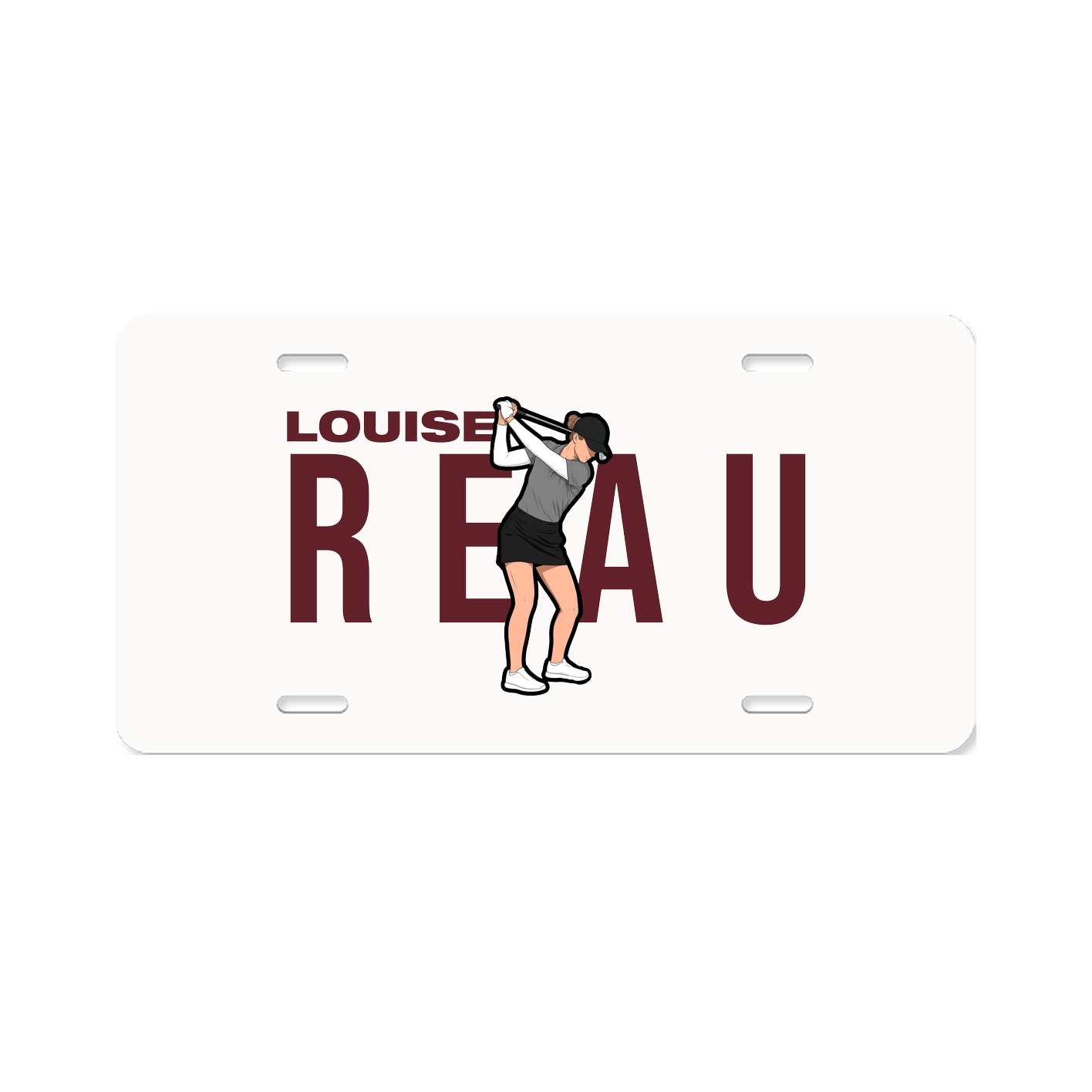 License Plate — Player Name in Classic