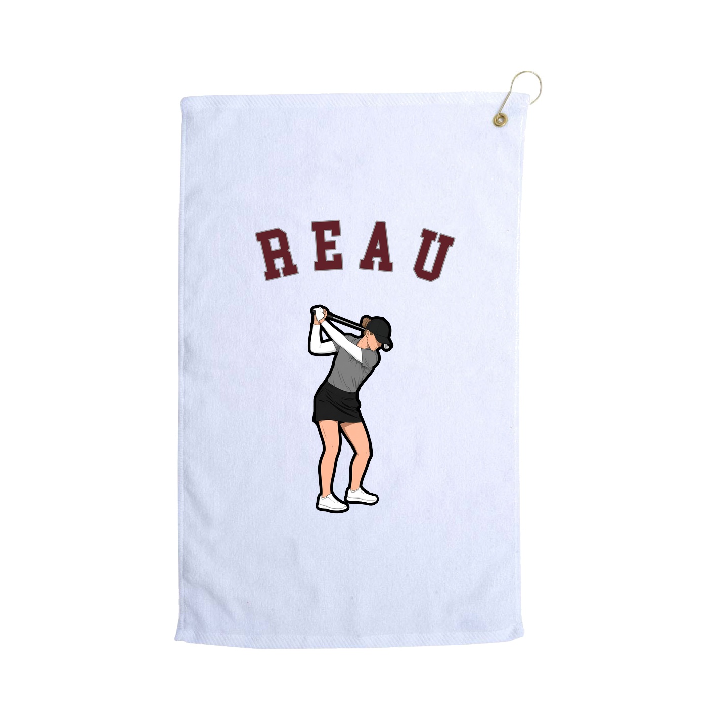 Golf Towel — Shirsey Arch in White