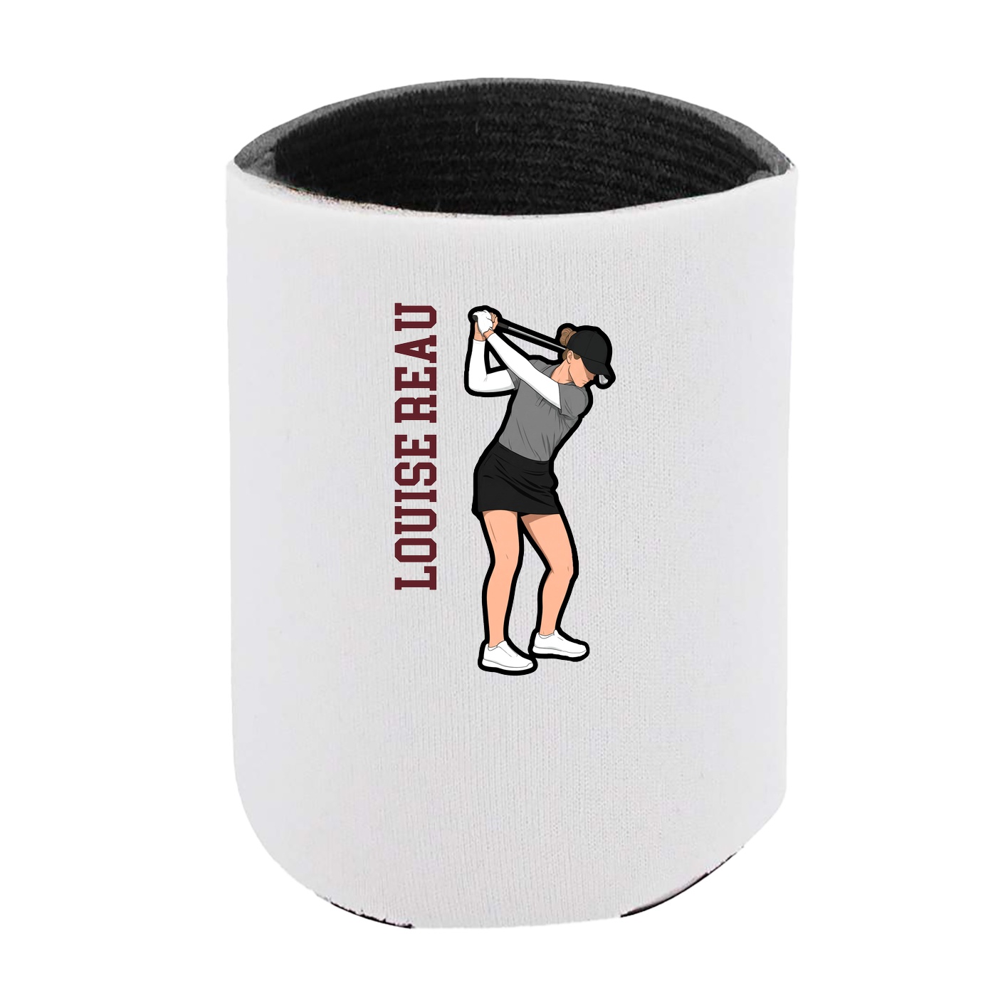 Can Holder — Name Vertical in White