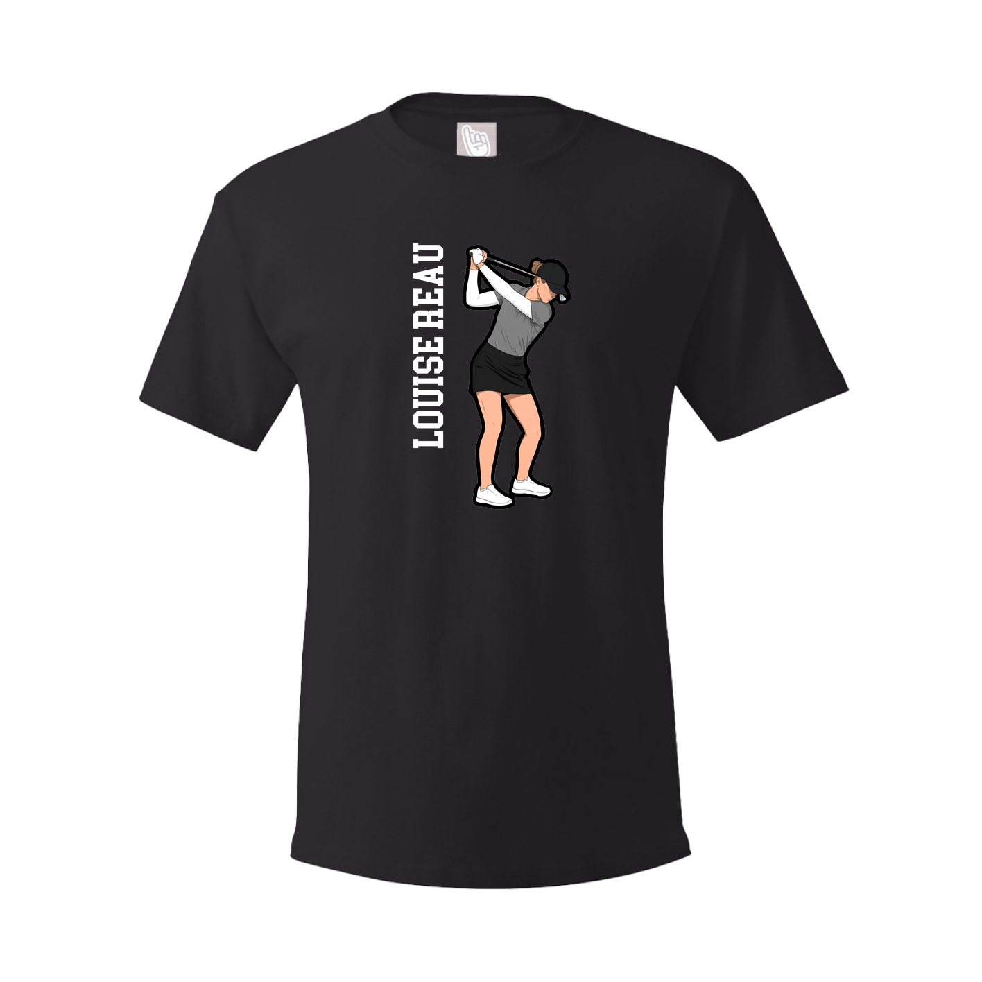 Youth Tee — Name Vertical in Black