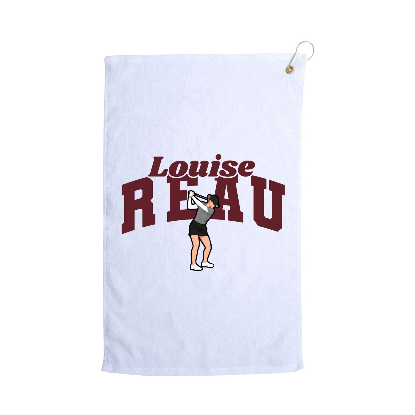 Golf Towel — Signature Arch in White