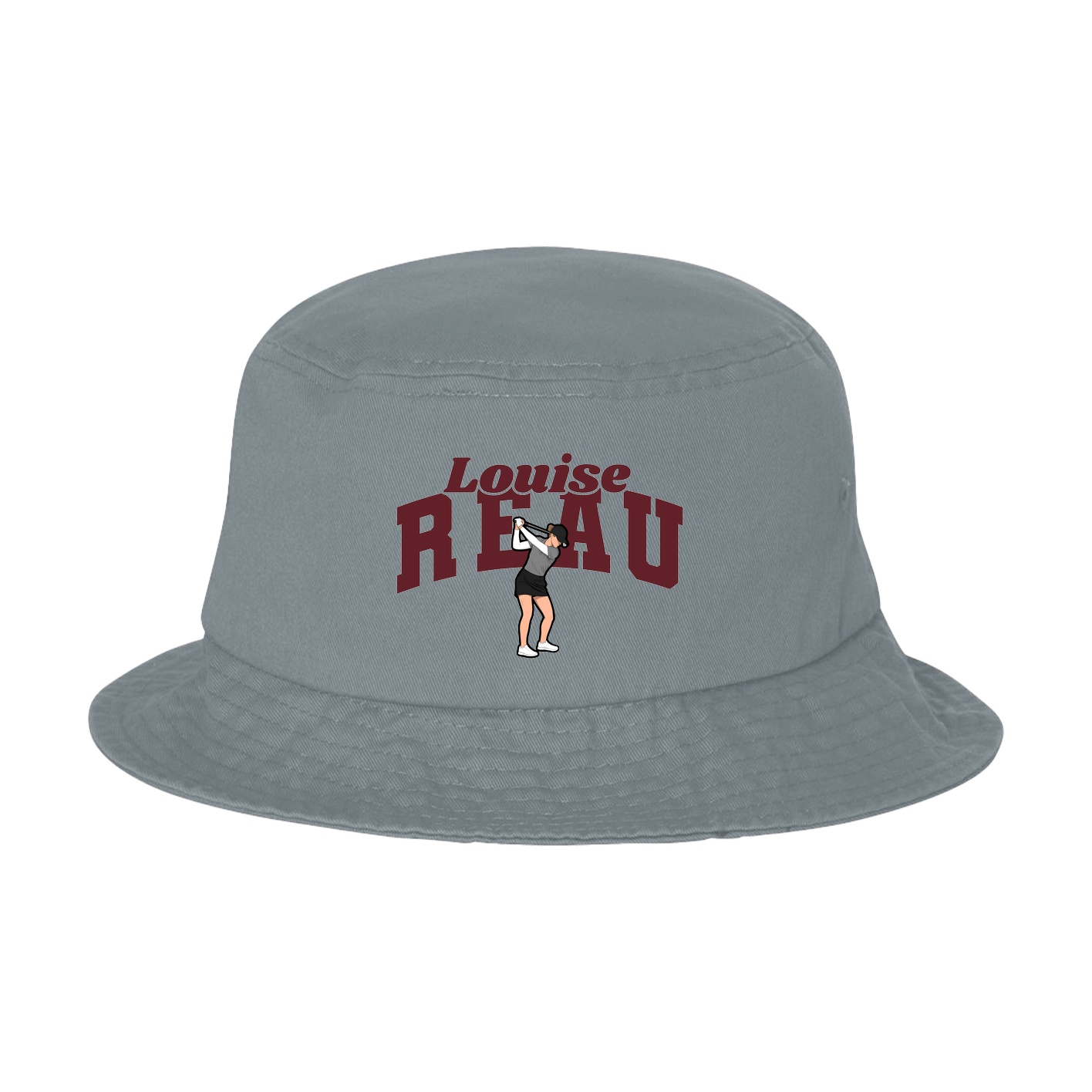 Bucket Cap — Signature Arch in Grey