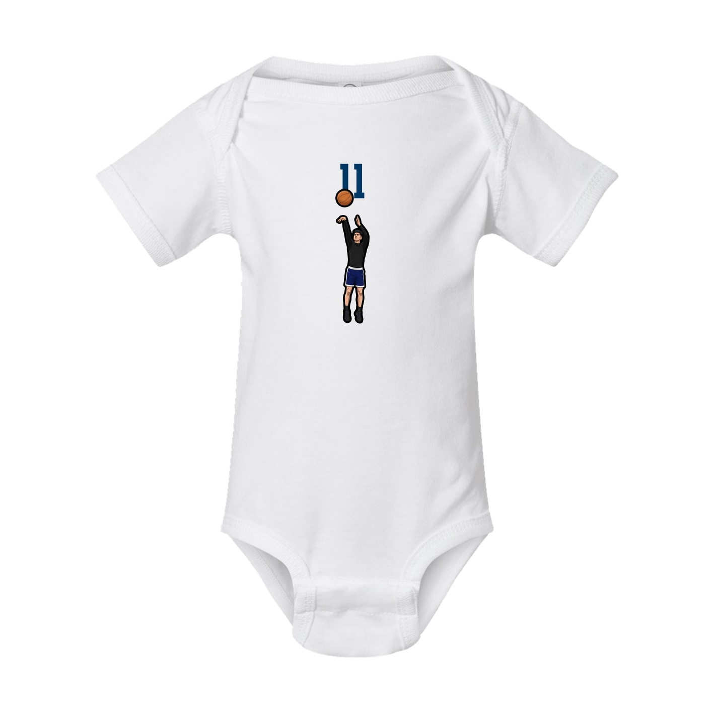 Baby Onesie — Number Top in White