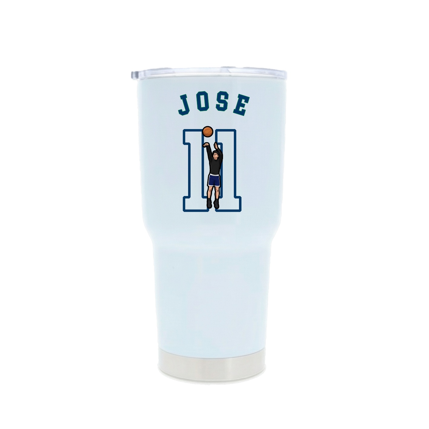 30oz Stainless Steel Tumbler — Shirsey Arch in White