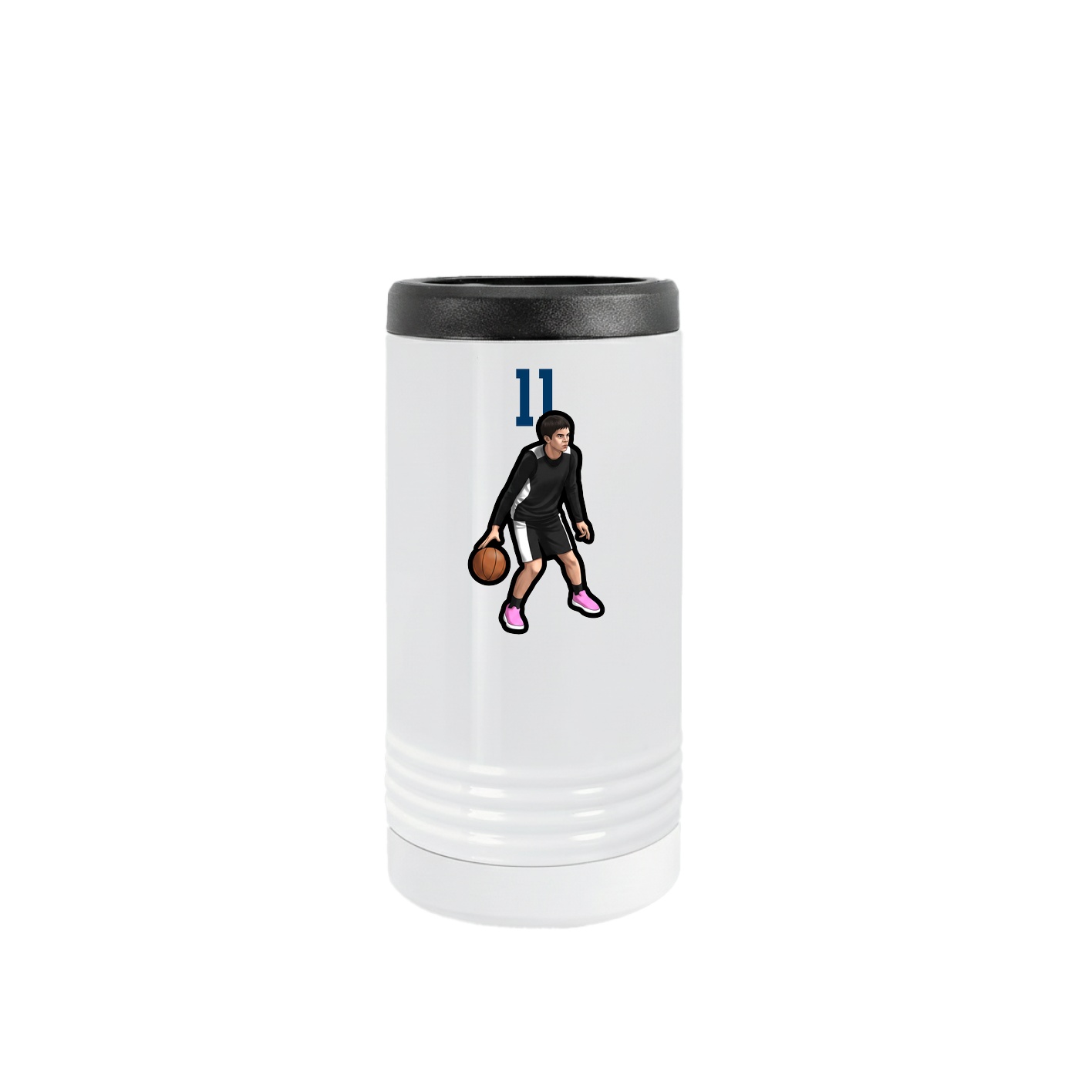 Slim Beverage Holder — Number Top in White