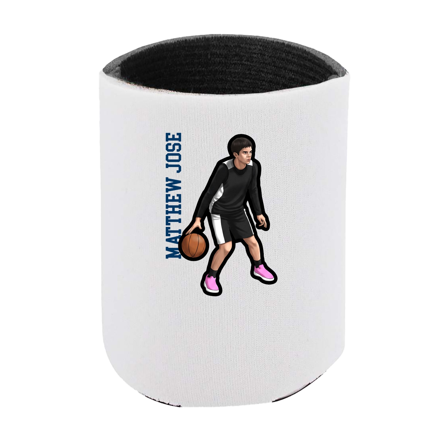Can Holder — Name Vertical in White