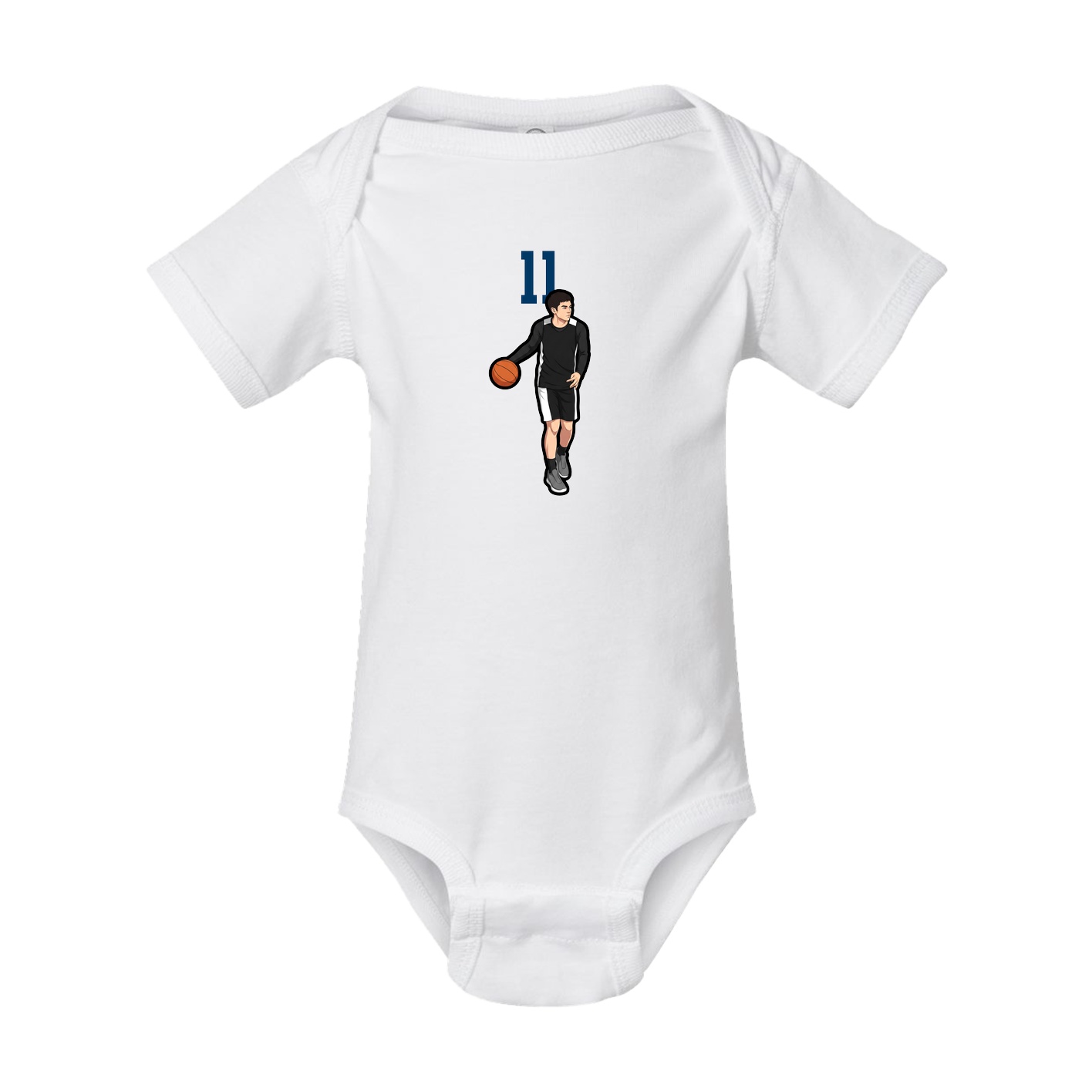 Baby Onesie — Number Top in White