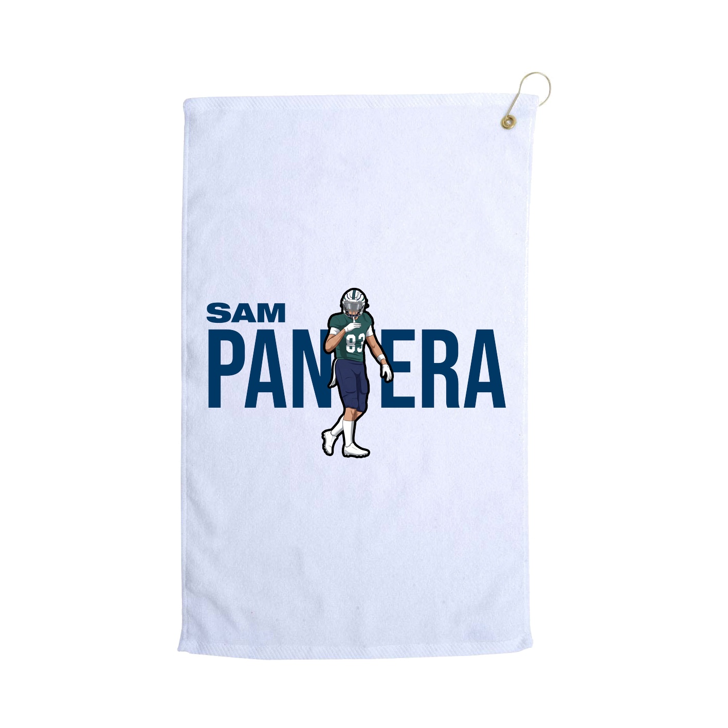 Golf Towel — Player Name in White