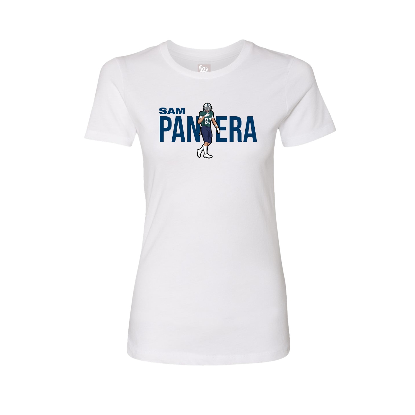 Womens Tee — Player Name in White