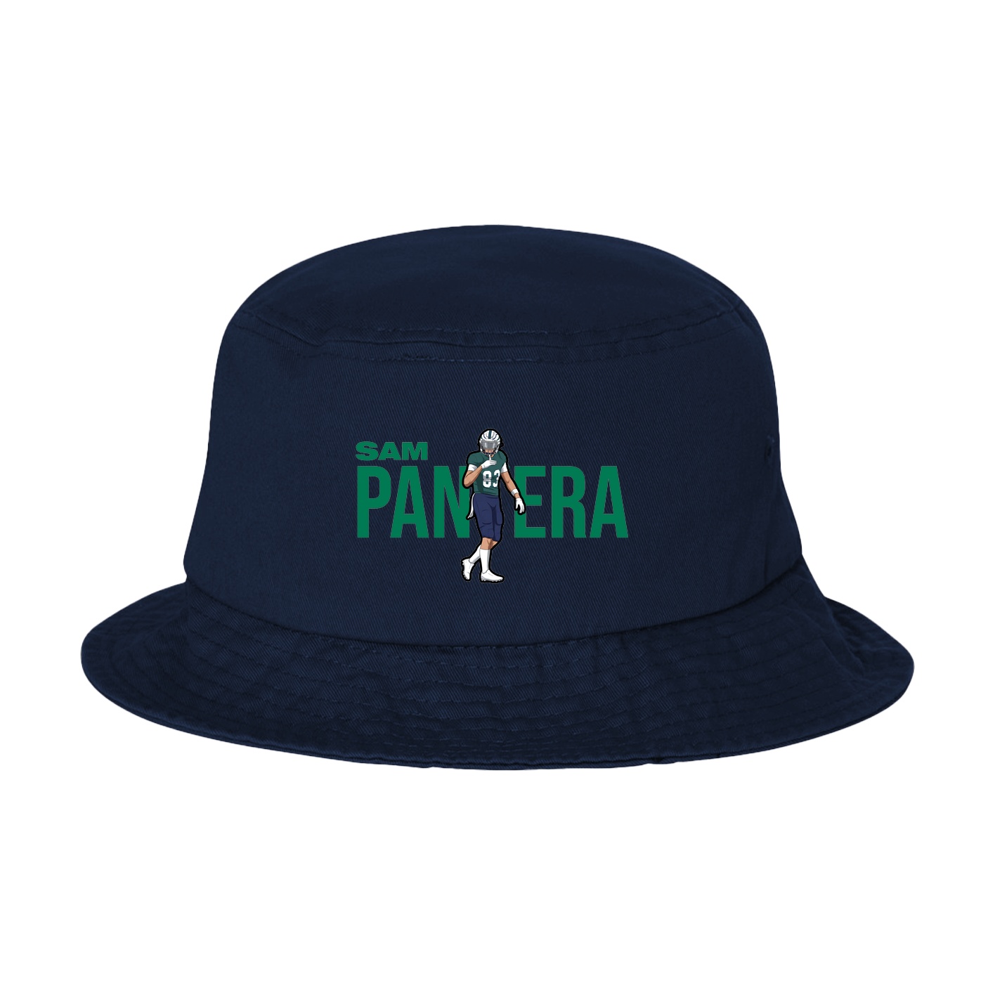 Bucket Cap — Player Name in Navy