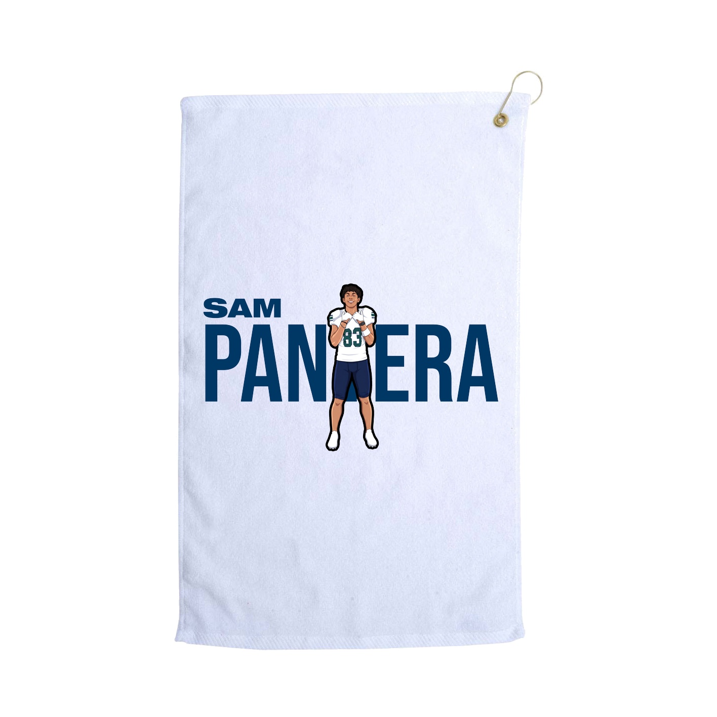 Golf Towel — Player Name in White