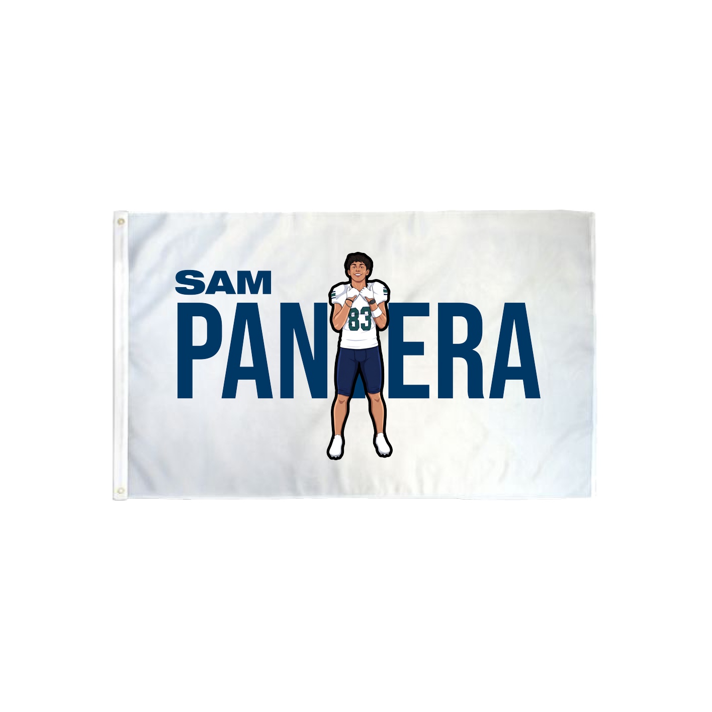 3x5 Flag — Player Name in Classic