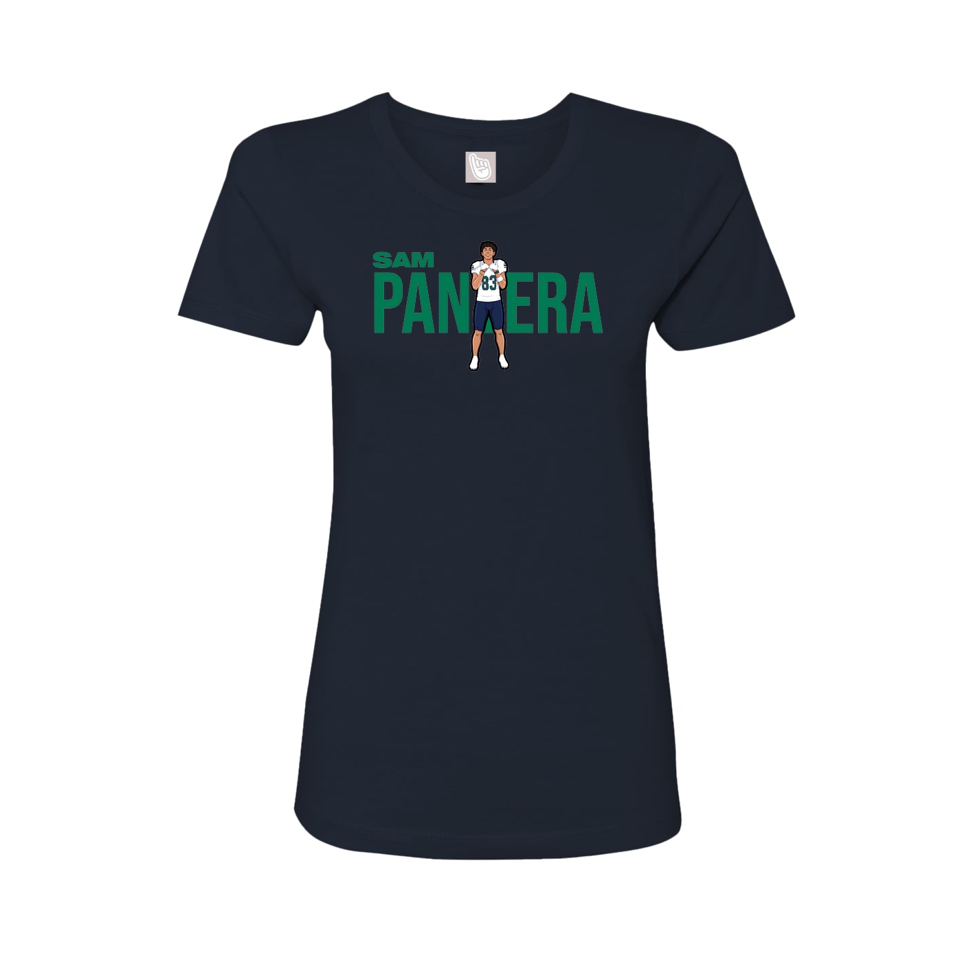 Womens Tee — Player Name in Navy