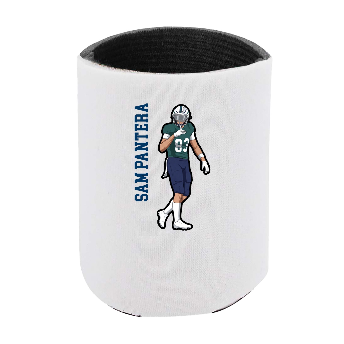 Can Holder — Name Vertical in White