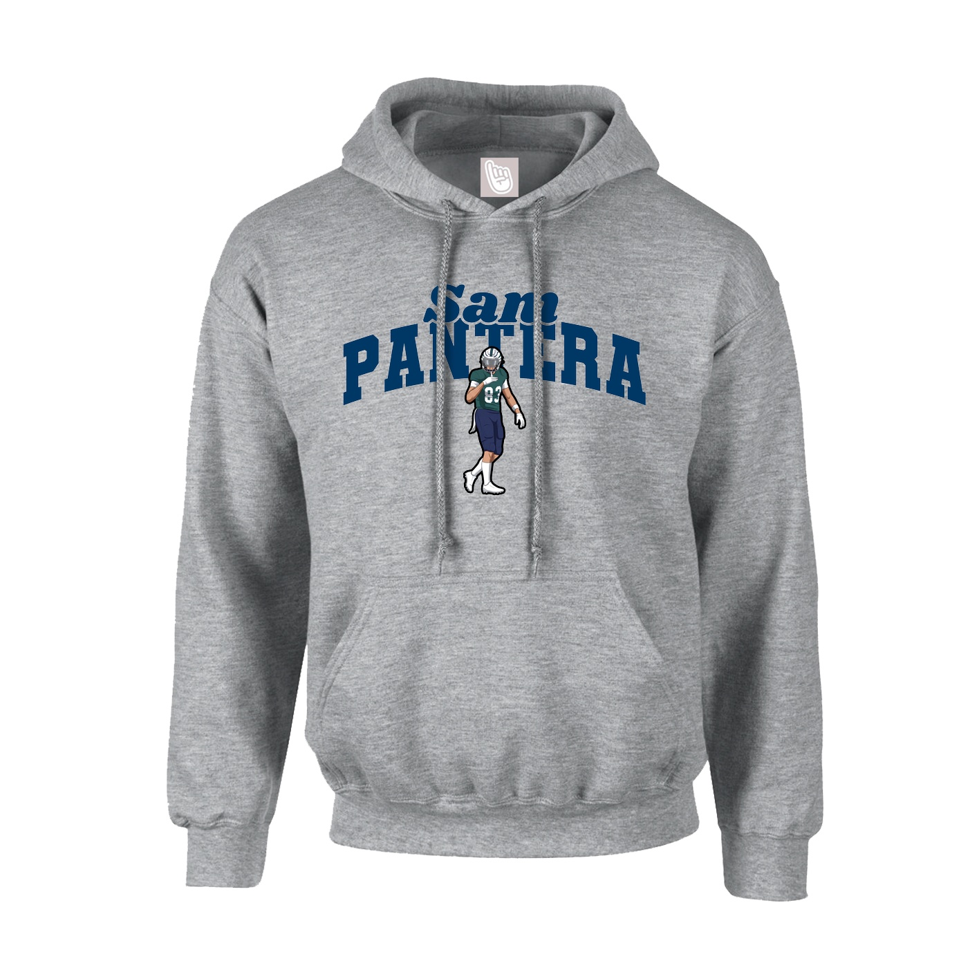 Youth Hoodie — Signature Arch in Grey