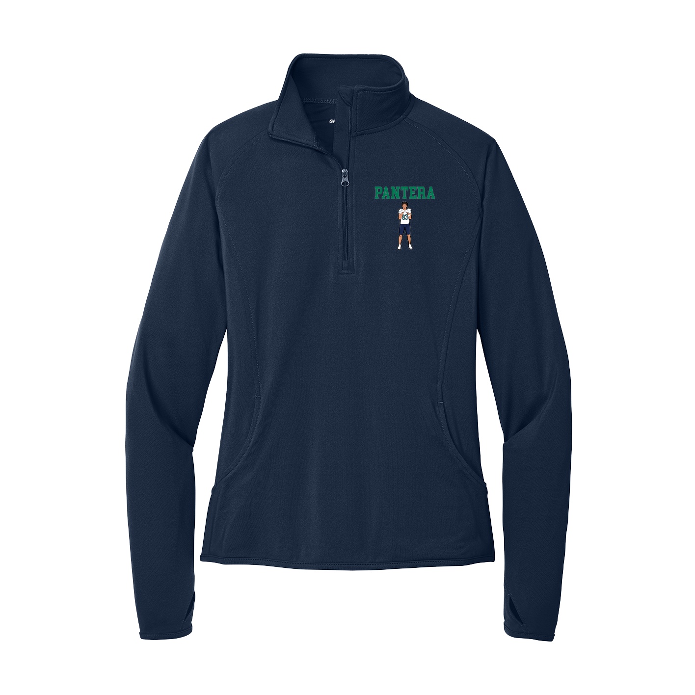 Women's Q-Zip Pullover — Shirsey in Navy