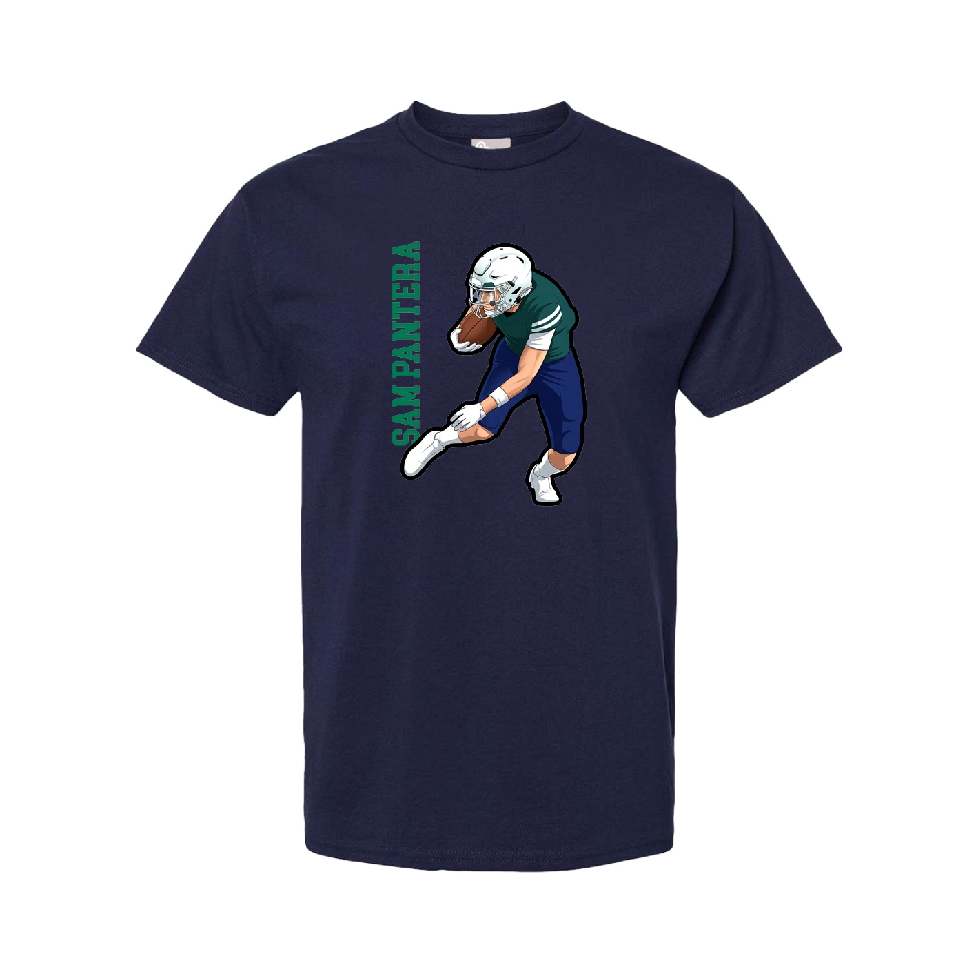Youth Tee — Name Vertical in Navy