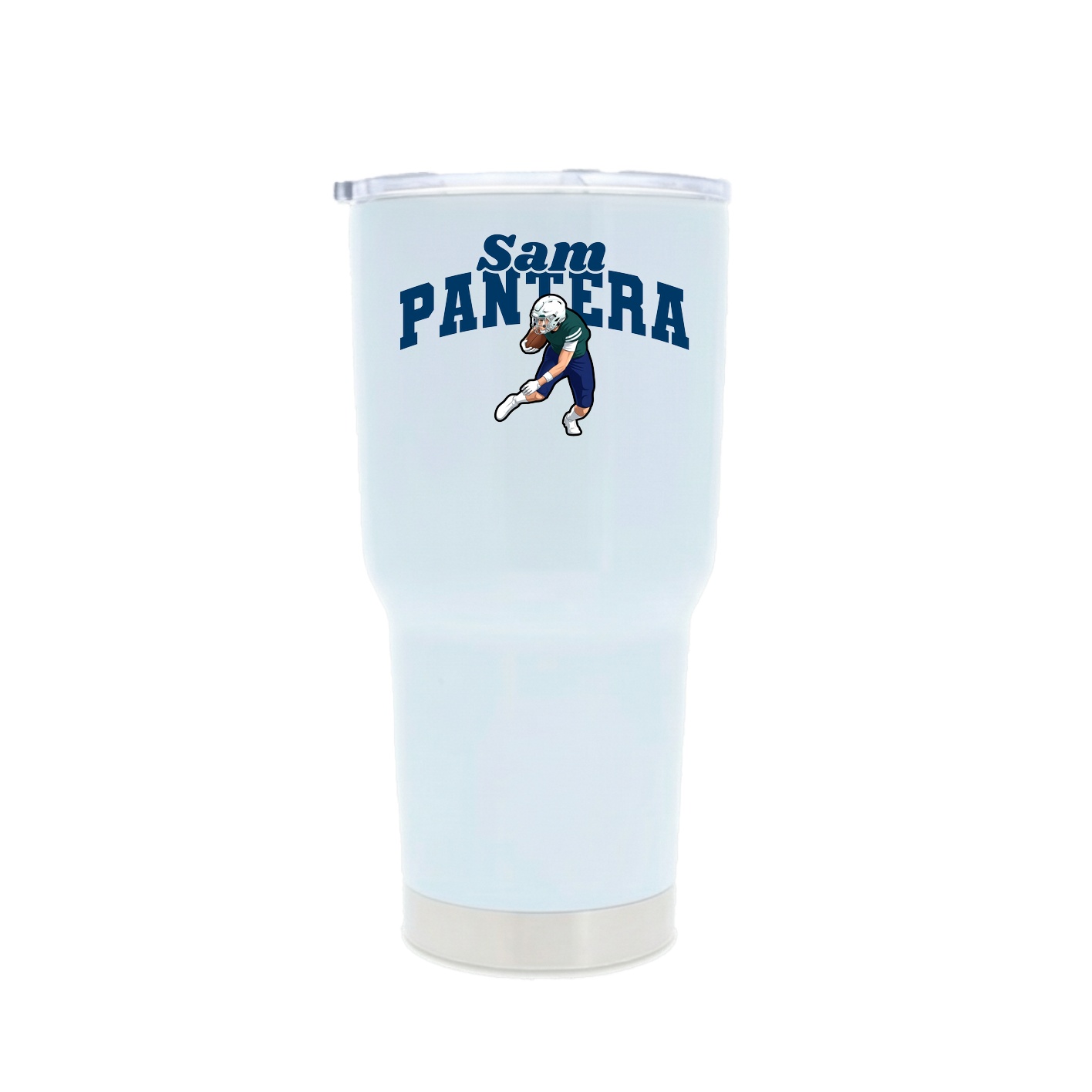 30oz Stainless Steel Tumbler — Signature Arch in White