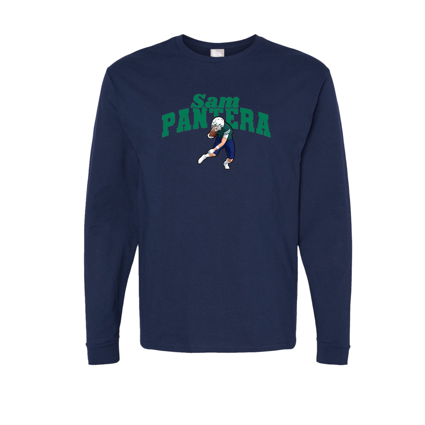 Long Sleeve Tee — Signature Arch in Navy
