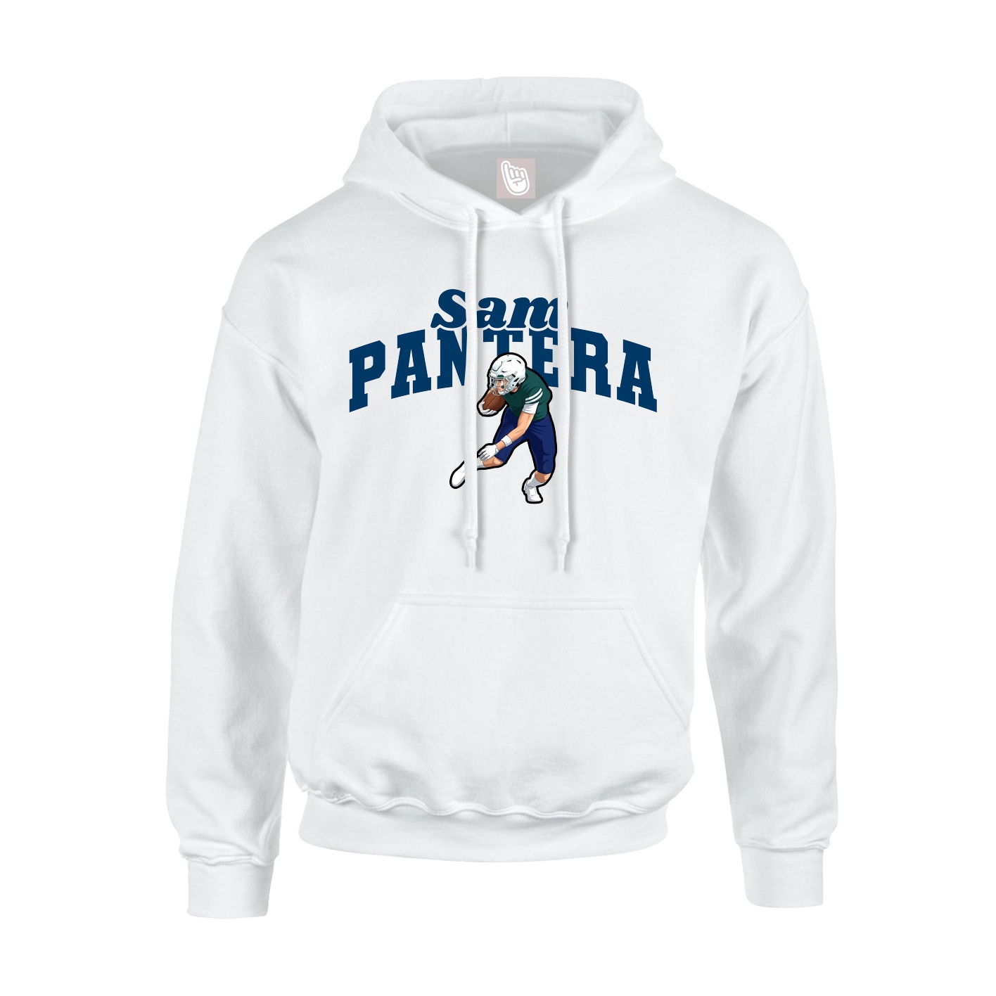 Hoodie — Signature Arch in White