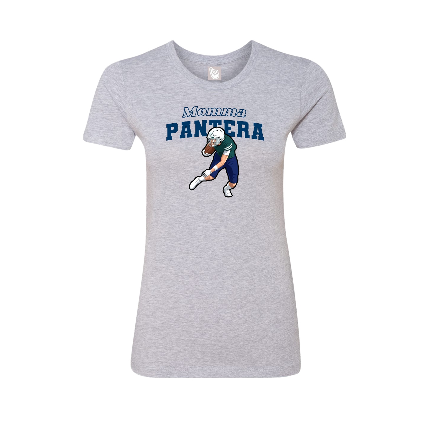 Womens Tee — Mothers Day Block in Grey