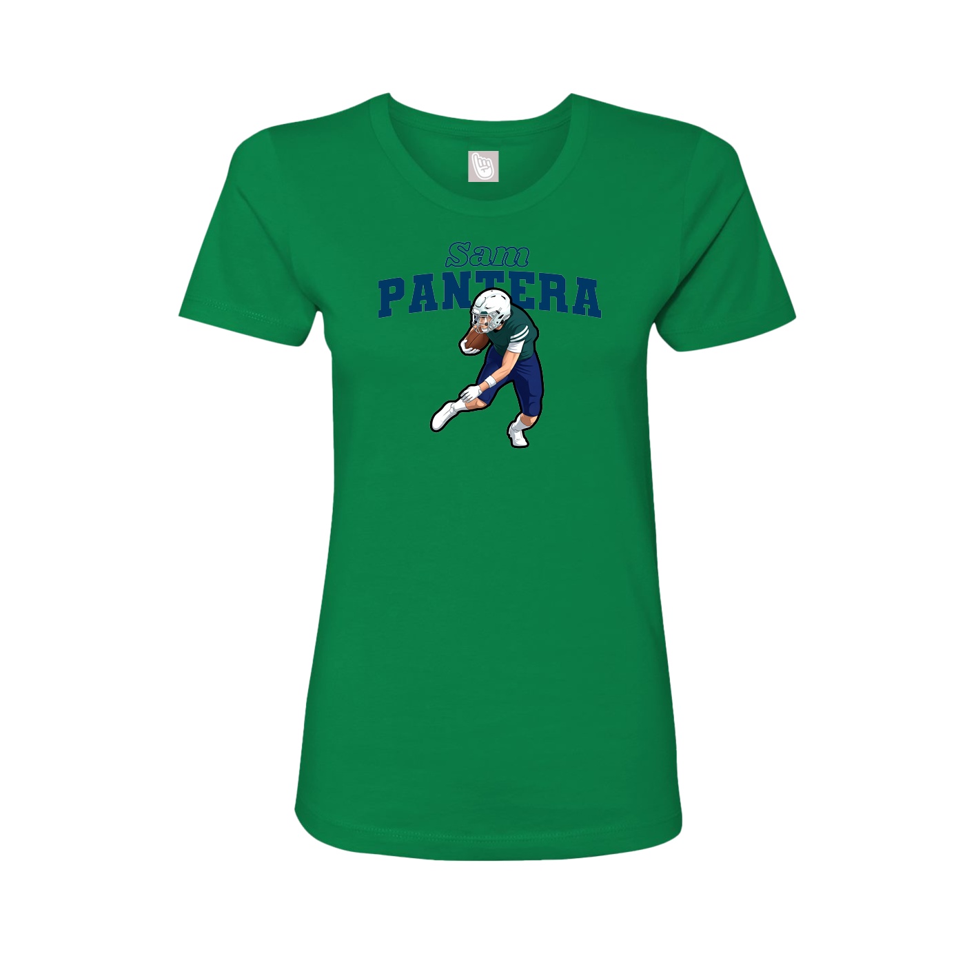 Womens Tee — Name Arch in Green