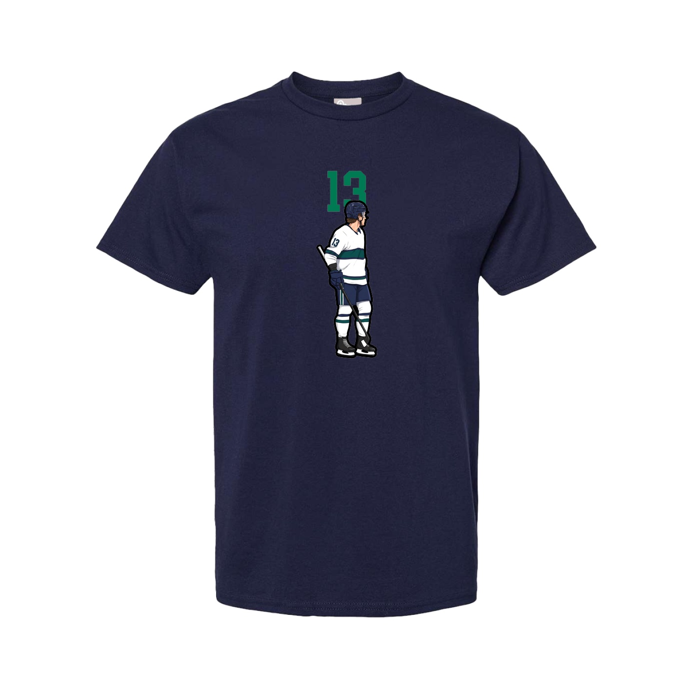 Youth Tee — Number Top in Navy
