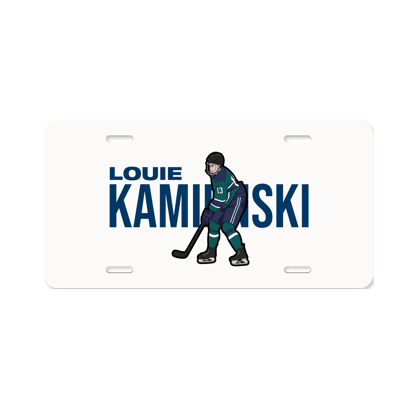 License Plate — Player Name in Classic