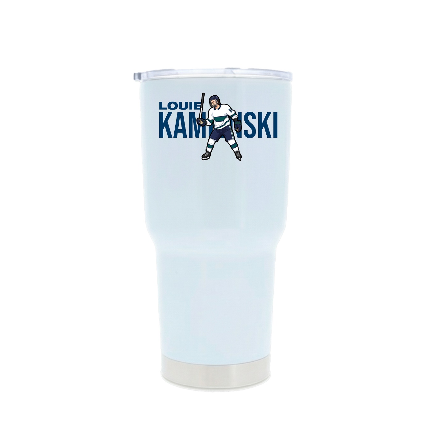 30oz Stainless Steel Tumbler — Player Name in White