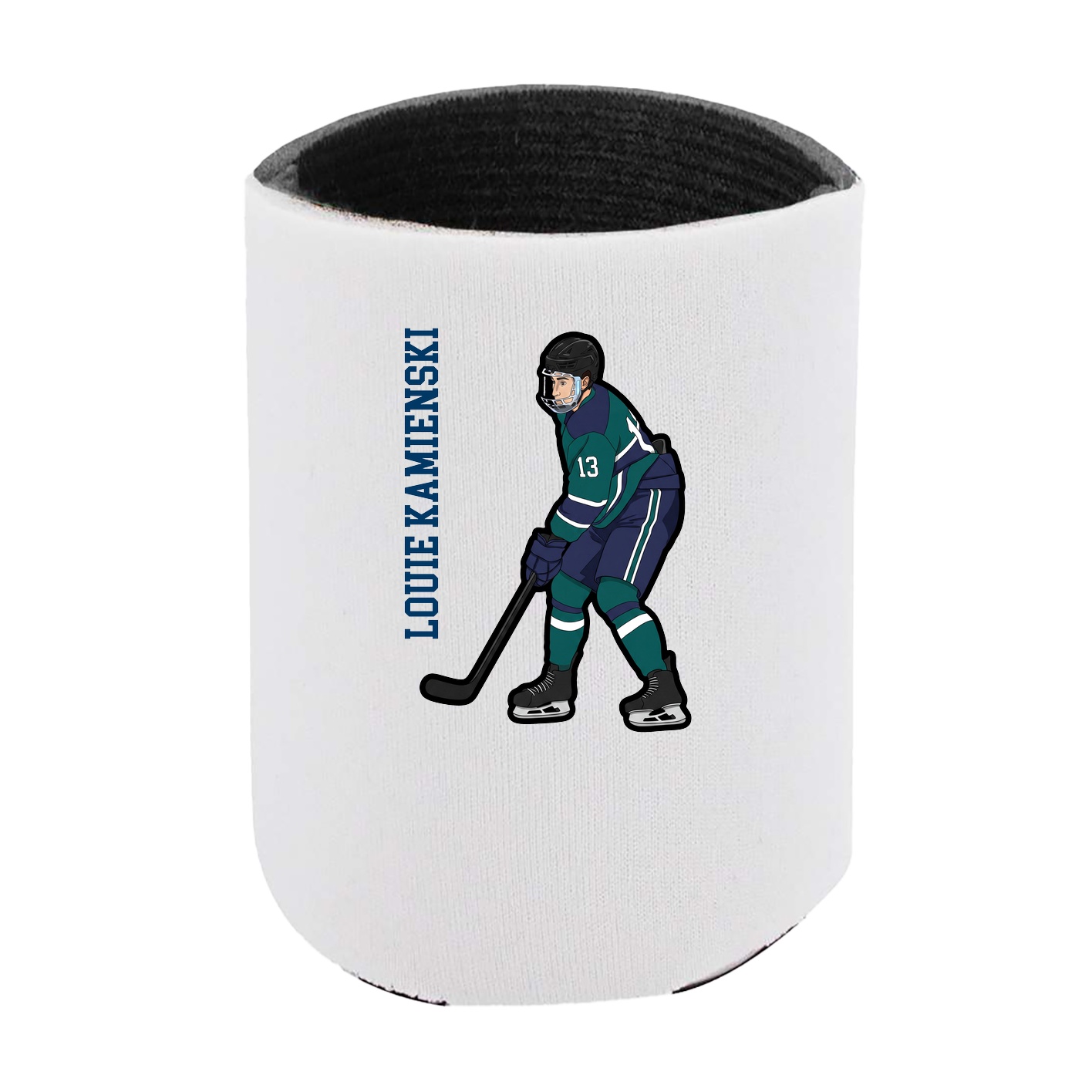 Can Holder — Name Vertical in White