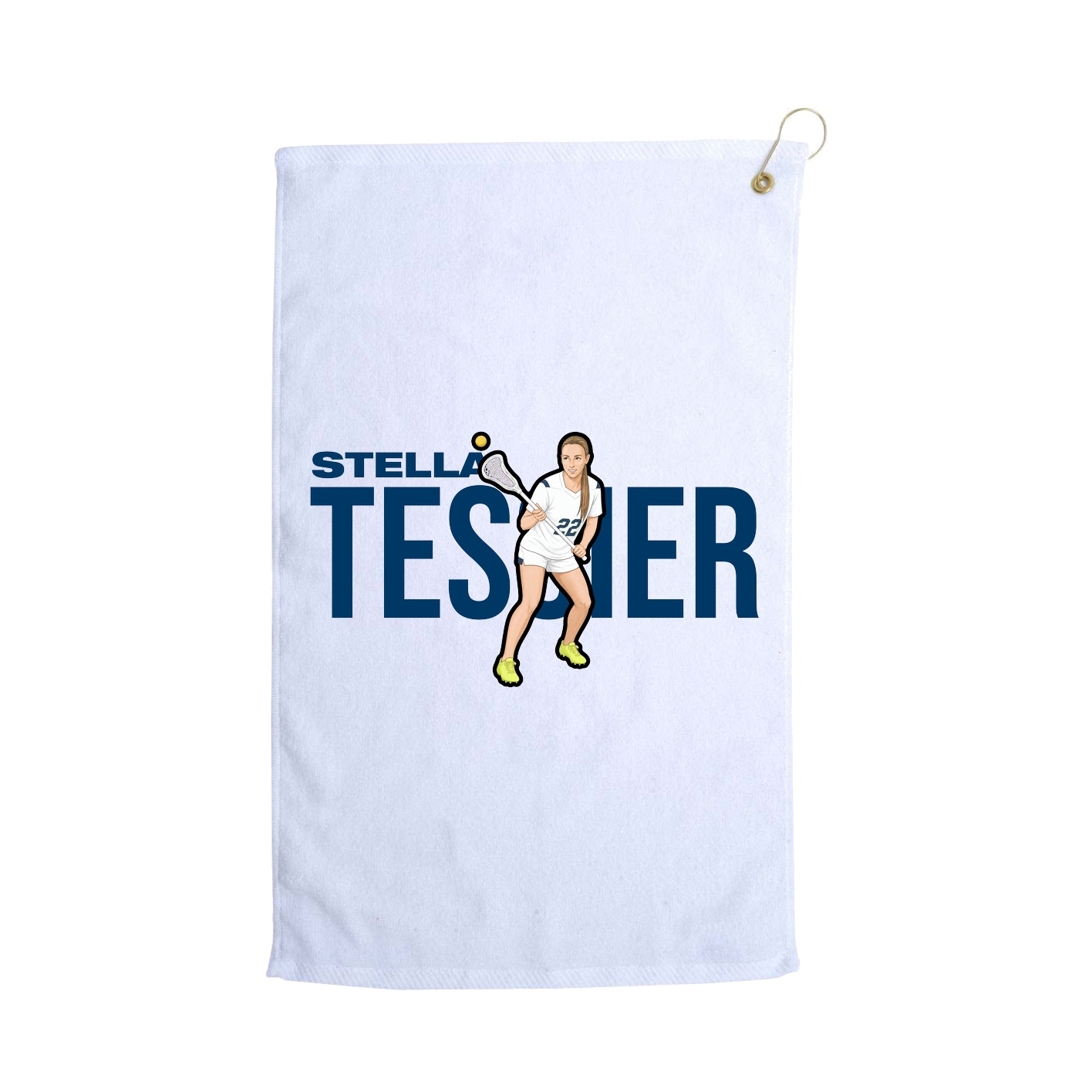 Golf Towel — Player Name in White
