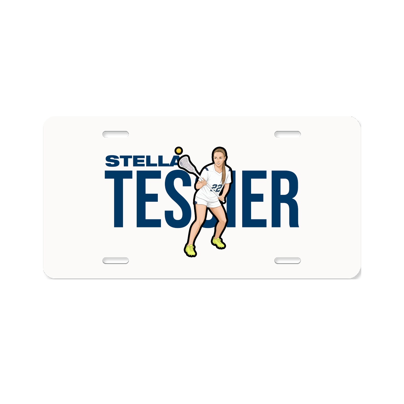 License Plate — Player Name in Classic